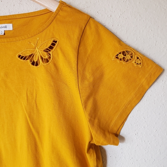 Madewell Butterfly Embroidered Boxy Tee - Picture 8 of 8
